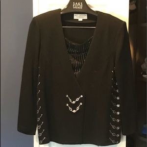 St John Knits Evening blazer with rhinestones